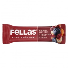 Kırmızı Meyveli Kuruyemiş Bar 30 Gr